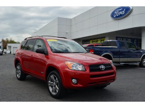 Barcelona Red Metallic Toyota RAV4 Sport 4WD.  Click to enlarge.