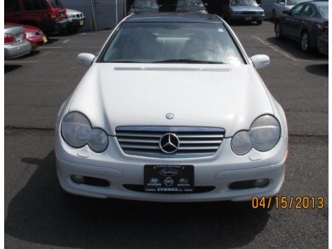Alabaster White Mercedes-Benz C 230 Kompressor Coupe.  Click to enlarge.