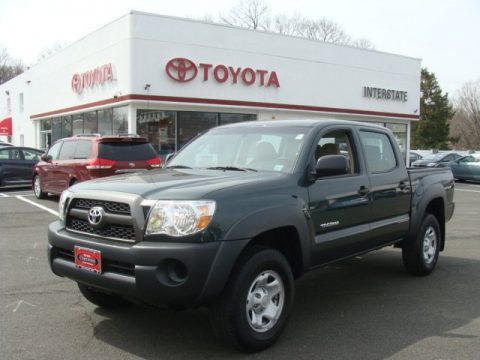 Timberland Green Mica Toyota Tacoma V6 Double Cab 4x4.  Click to enlarge.