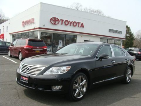 Obsidian Black Lexus LS 460 L AWD.  Click to enlarge.