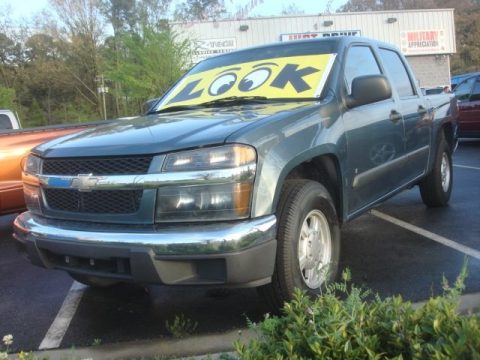 Blue Granite Metallic Chevrolet Colorado Crew Cab.  Click to enlarge.