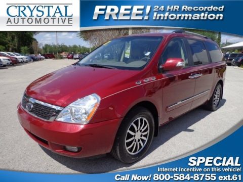Claret Red Kia Sedona EX.  Click to enlarge.