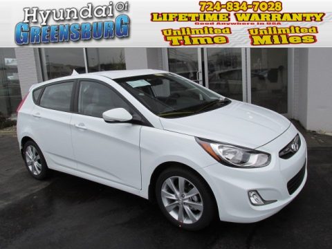 Century White Hyundai Accent SE 5 Door.  Click to enlarge.