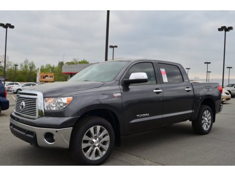Magnetic Gray Metallic Toyota Tundra Platinum CrewMax 4x4.  Click to enlarge.