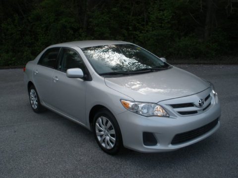 Classic Silver Metallic Toyota Corolla LE.  Click to enlarge.