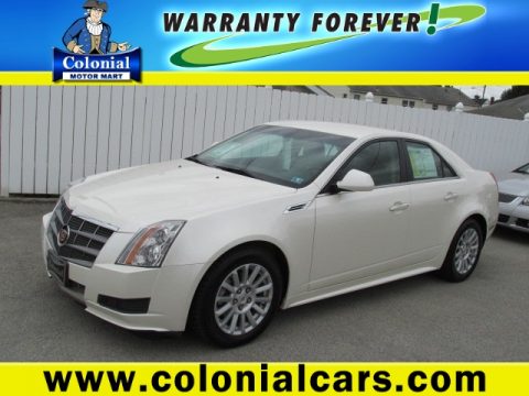 White Diamond Tricoat Cadillac CTS 4 3.0 AWD Sedan.  Click to enlarge.