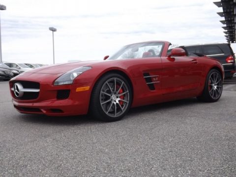 AMG Le Mans Red Metallic Mercedes-Benz SLS AMG Roadster.  Click to enlarge.