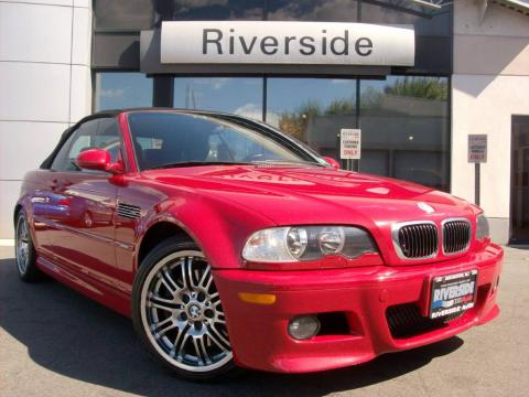 Imola Red 2001 BMW M3 Convertible with Black interior Imola Red BMW M3 