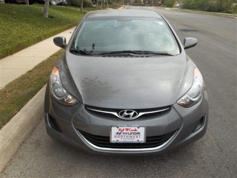 Harbor Gray Metallic Hyundai Elantra GLS.  Click to enlarge.