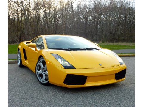 Giallo Midas (Yellow) Lamborghini Gallardo Coupe E-Gear.  Click to enlarge.