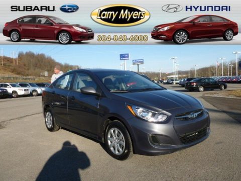 Cyclone Gray Hyundai Accent GLS 4 Door.  Click to enlarge.