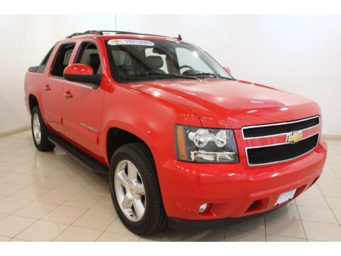 Victory Red Chevrolet Avalanche LT 4x4.  Click to enlarge.