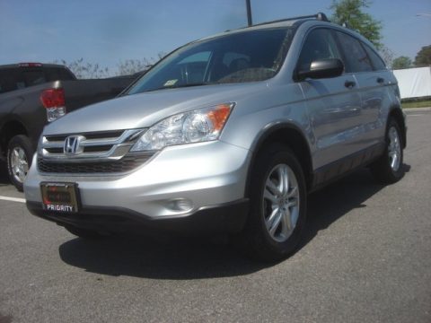 Alabaster Silver Metallic Honda CR-V EX.  Click to enlarge.