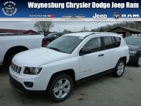Bright White Jeep Compass Sport 4x4.  Click to enlarge.