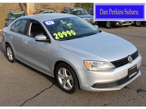 Reflex Silver Metallic Volkswagen Jetta TDI Sedan.  Click to enlarge.