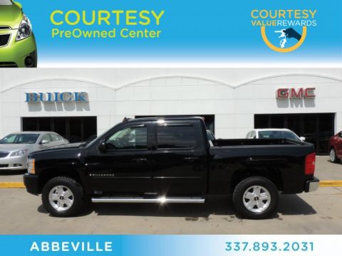 Black Chevrolet Silverado 1500 LT Crew Cab 4x4.  Click to enlarge.