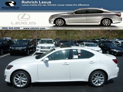 Starfire White Pearl Lexus IS 250 AWD.  Click to enlarge.