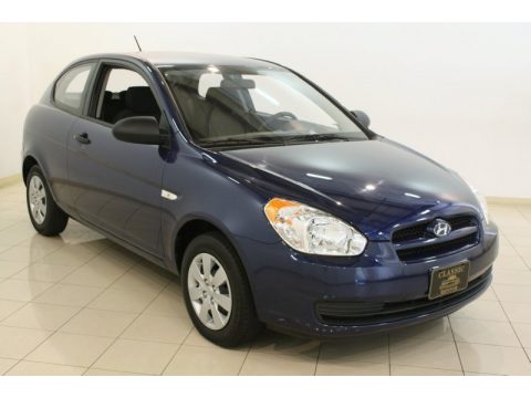 Dark Sapphire Blue Hyundai Accent GS Coupe.  Click to enlarge.