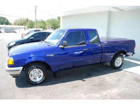 Medium Lapis Blue Metallic Ford Ranger XLT SuperCab.  Click to enlarge.