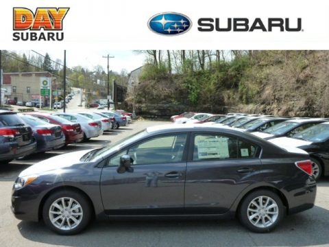 Dark Gray Metallic Subaru Impreza 2.0i Premium 4 Door.  Click to enlarge.