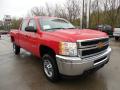 Front 3/4 View of 2013 Chevrolet Silverado 2500HD Work Truck Crew Cab 4x4 #10