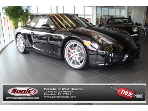 Black Porsche Cayman S.  Click to enlarge.