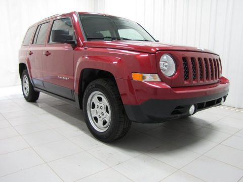 Deep Cherry Red Crystal Pearl Jeep Patriot Sport.  Click to enlarge.