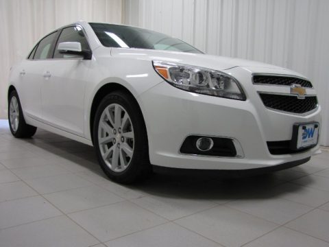 Summit White Chevrolet Malibu LT.  Click to enlarge.