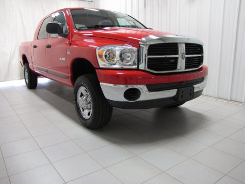 Flame Red Dodge Ram 1500 SXT Mega Cab 4x4.  Click to enlarge.