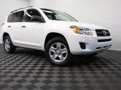 Super White Toyota RAV4 I4 4WD.  Click to enlarge.