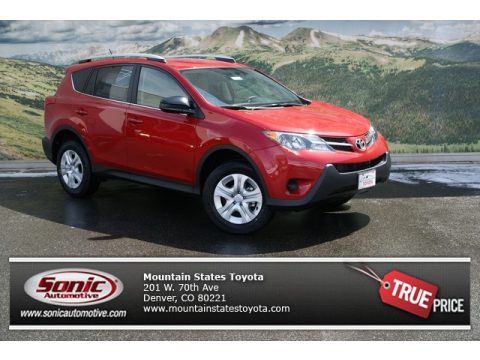 Barcelona Red Metallic Toyota RAV4 LE AWD.  Click to enlarge.