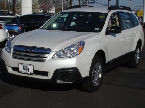 Satin White Pearl Subaru Outback 2.5i.  Click to enlarge.