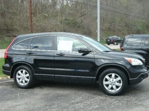 Crystal Black Pearl Honda CR-V EX 4WD.  Click to enlarge.