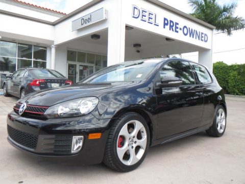 Deep Black Metallic Volkswagen GTI 2 Door.  Click to enlarge.