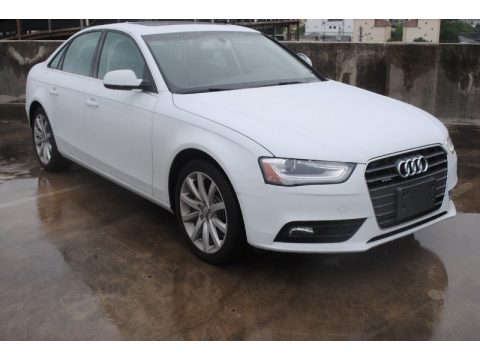 Ibis White Audi A4 2.0T quattro Sedan.  Click to enlarge.