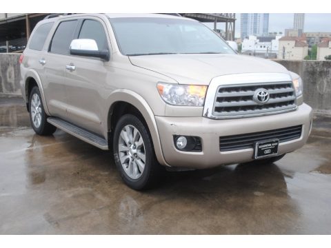 Desert Sand Metallic Toyota Sequoia Limited.  Click to enlarge.