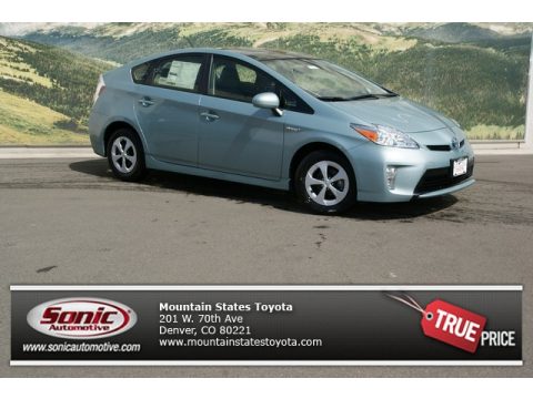 Sea Glass Pearl Toyota Prius Three Hybrid.  Click to enlarge.
