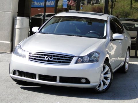 Liquid Platinum Metallic Infiniti M 45 Sedan.  Click to enlarge.