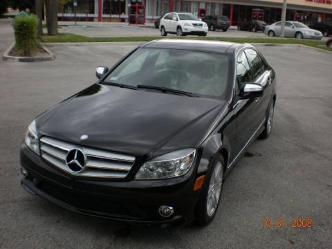 Black 2009 Mercedes-Benz C 350 Sport with Black interior Black Mercedes-Benz 