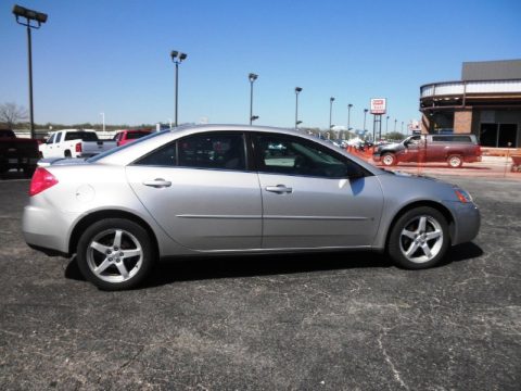 Liquid Silver Metallic Pontiac G6 V6 Sedan.  Click to enlarge.