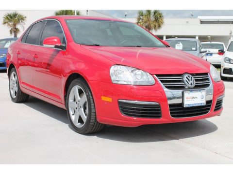 Salsa Red Volkswagen Jetta TDI Sedan.  Click to enlarge.