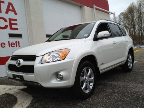 Blizzard White Pearl Toyota RAV4 Limited 4WD.  Click to enlarge.
