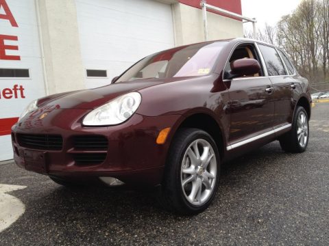 Carmon Red Metallic Porsche Cayenne S.  Click to enlarge.