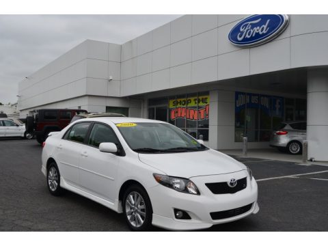 Super White Toyota Corolla S.  Click to enlarge.