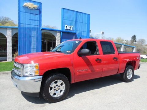 Victory Red Chevrolet Silverado 1500 LT Crew Cab 4x4.  Click to enlarge.