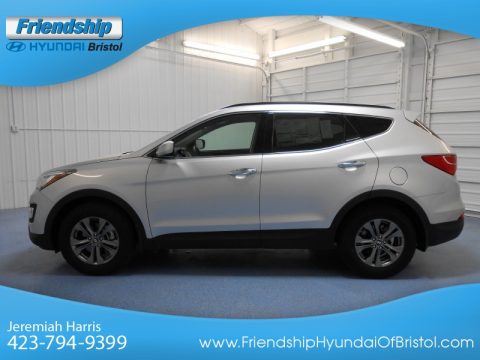 Moonstone Silver Hyundai Santa Fe Sport AWD.  Click to enlarge.
