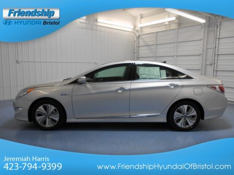 Silver Frost Metallic Hyundai Sonata Hybrid Limited.  Click to enlarge.