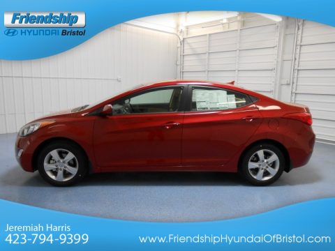 Red Allure Hyundai Elantra GLS.  Click to enlarge.