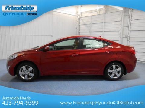 Red Allure Hyundai Elantra GLS.  Click to enlarge.