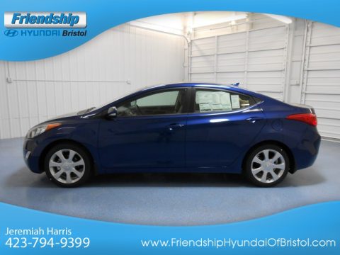 Atlantic Blue Hyundai Elantra Limited.  Click to enlarge.